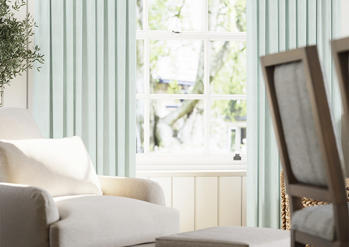 Akoya Faux Silk, Lustre Ice Blue - Made to Measure Curtains - Image 5